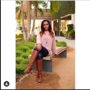 Steve Madden Brown Leather Riding Style Boots